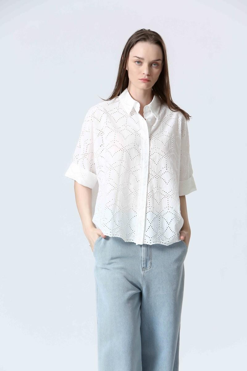 see u soon Chemisier S25111207 offwhite