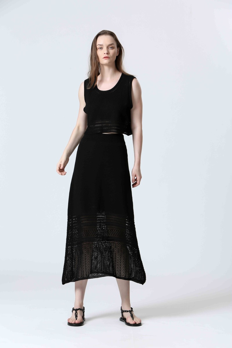 see u soon Jupe S25103018 black