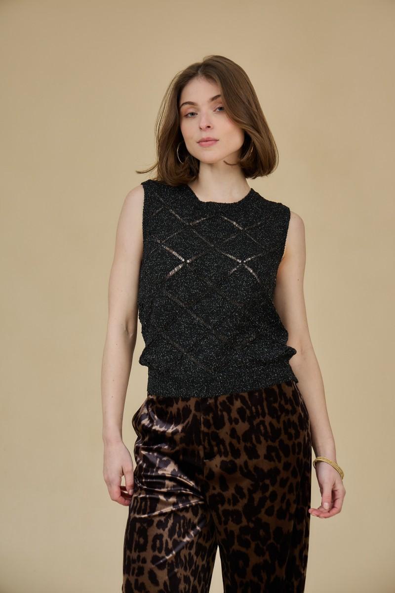 See U Soon Top S25103001 Black