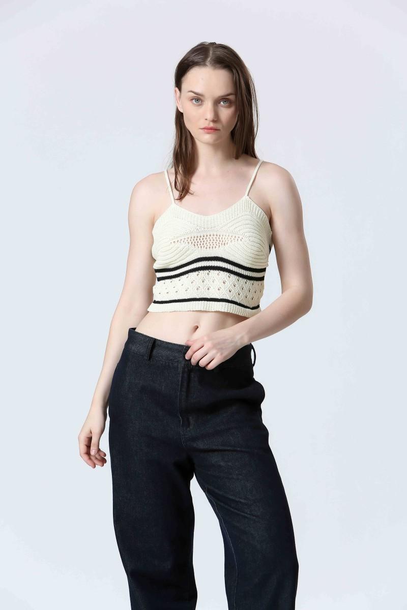 see u soon Top S25103006 offwhite