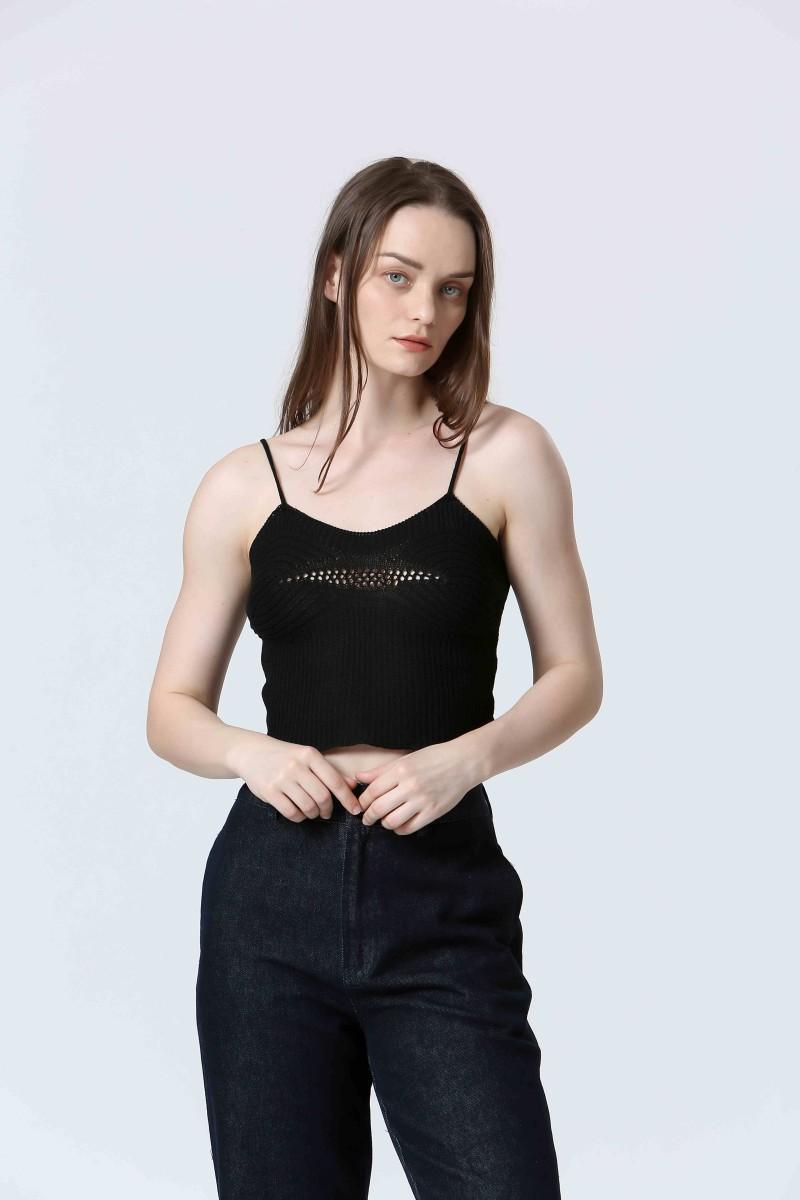 see u soon Top S25103008 black