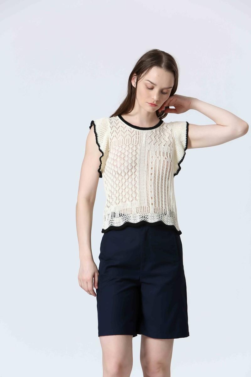 see u soon Top S25103016 offwhite