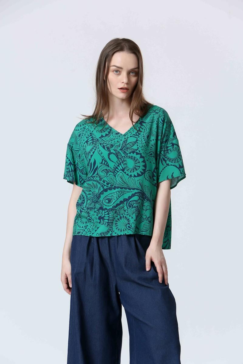 See U Soon Top S25112311 Green