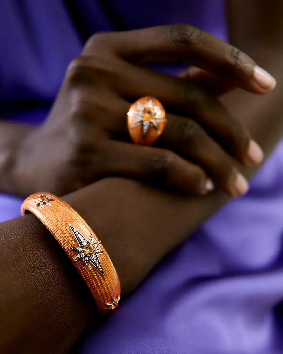 Selim Mouzannar Aïda Bracelet OrangeSpessartines - Diamants
