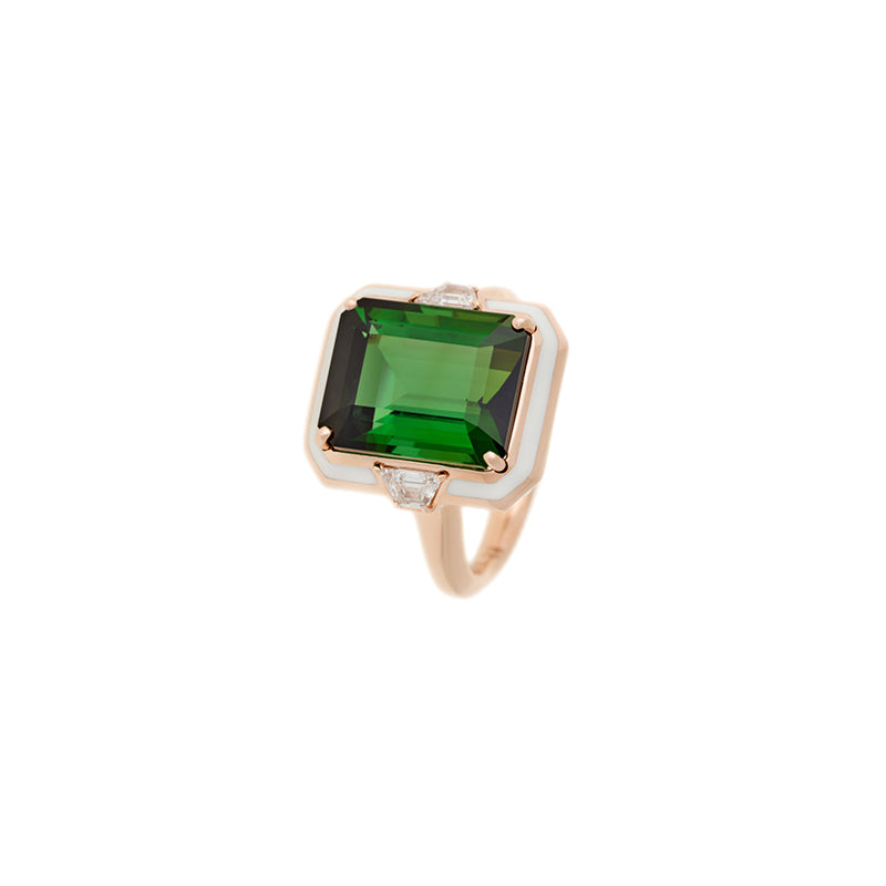 selim mouzannar Bague GemmaTourmaline Verte - Diamants