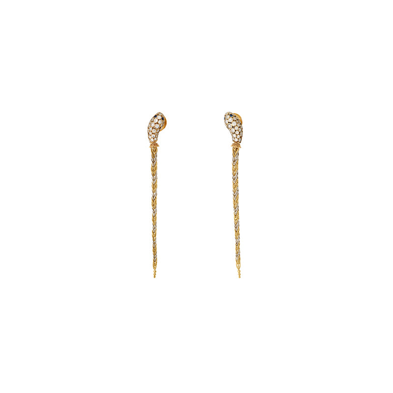 selim mouzannar Basilik Boucle d'oreilleDiamants - Saphirs Bleus