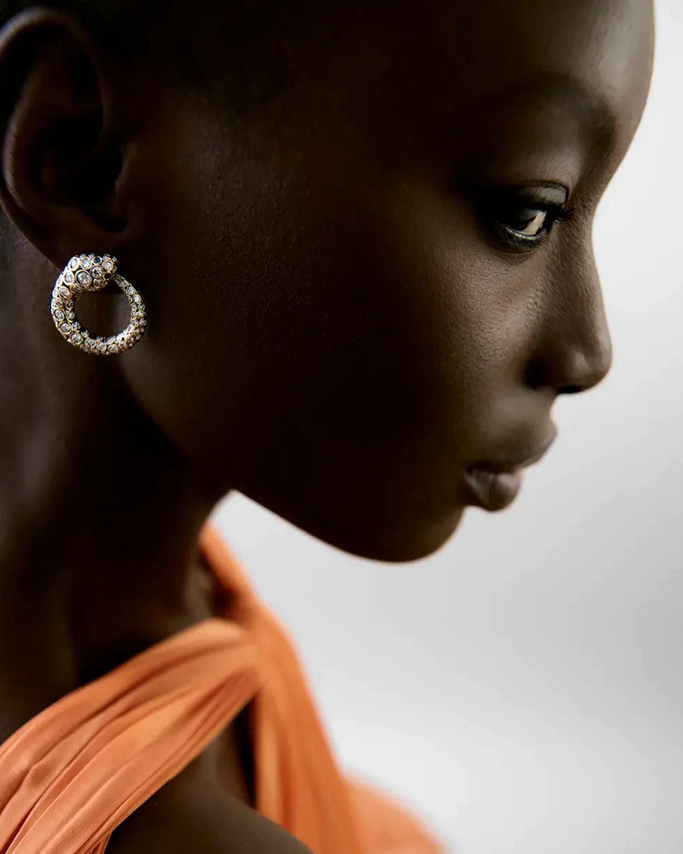 Selim Mouzannar Basilik Boucles D'oreillesDiamants - Saphirs Bleus