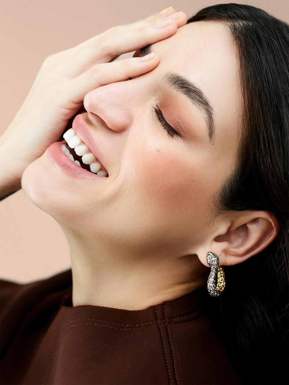 Selim Mouzannar Basilik Boucles D'oreillesSaphirs Bleus