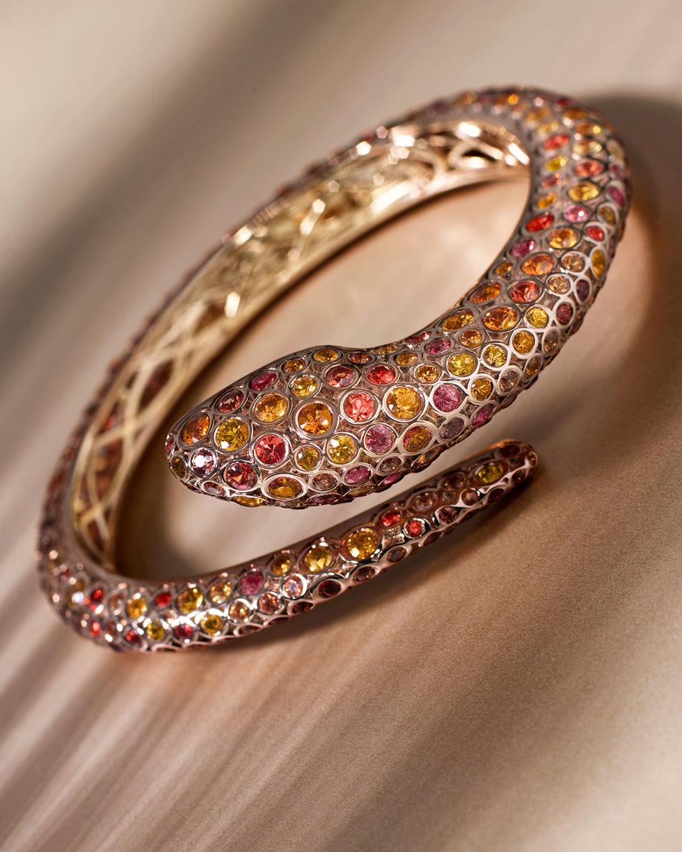 Selim Mouzannar Basilik BraceletSaphirs Oranges - Saphirs Jaunes