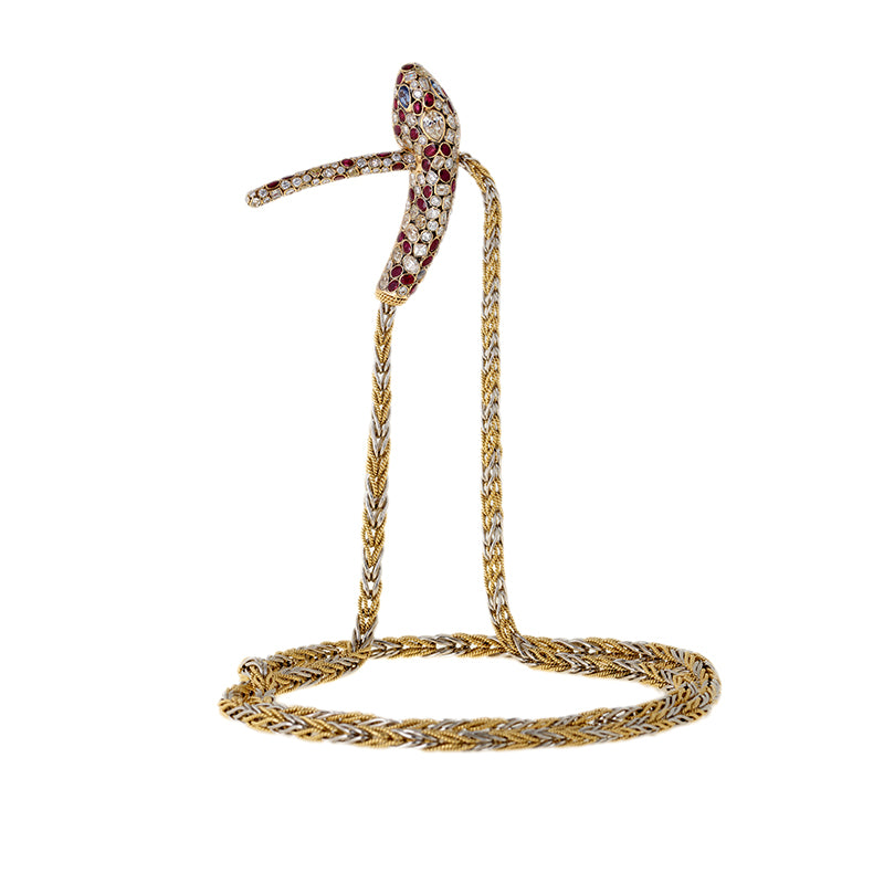 selim mouzannar Basilik CollierDiamants - Rubis - Saphirs Bleus