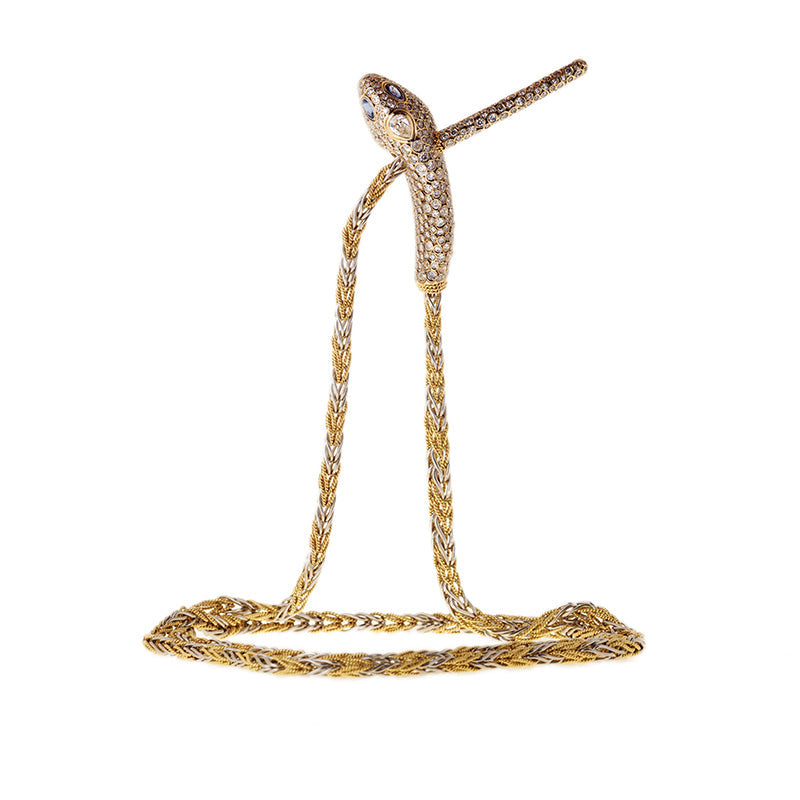 selim mouzannar Basilik CollierDiamants - Saphirs Bleus