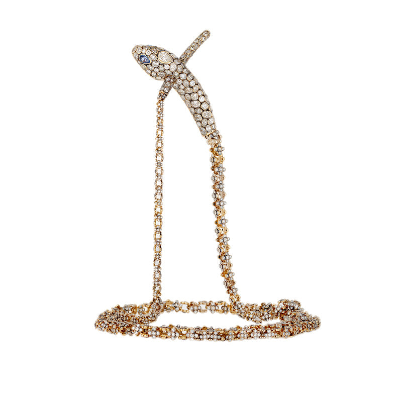 selim mouzannar Basilik CollierDiamants - Saphirs Bleus