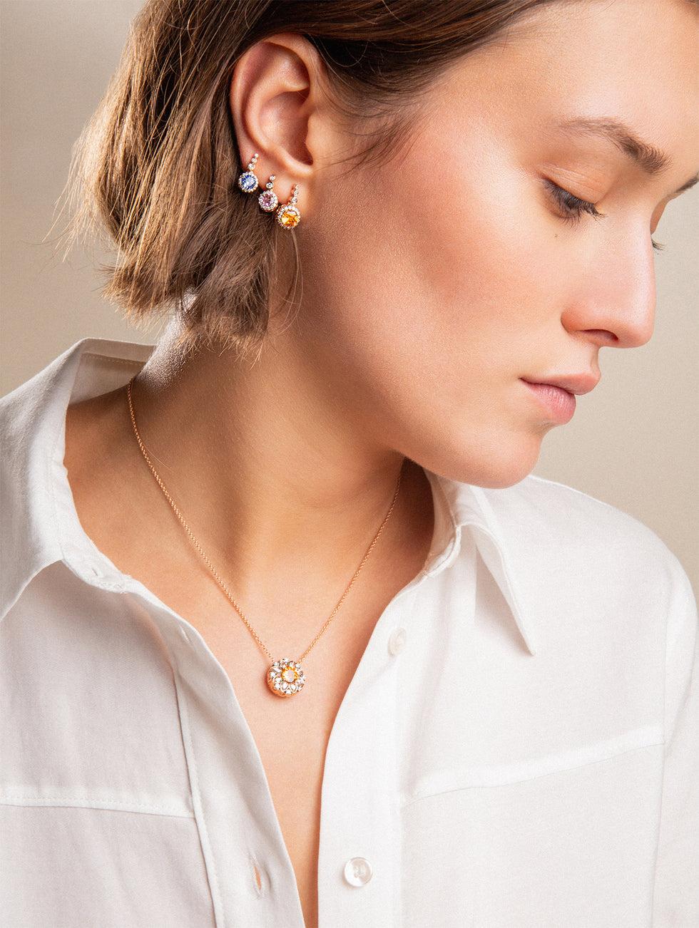 selim mouzannar Beirut Boucles d'oreillesSaphirs bleus - Diamants