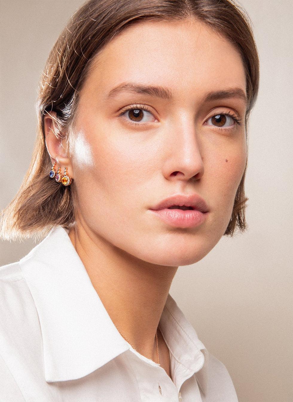 Selim Mouzannar Beirut Boucles D'oreillesSpessartines - Diamants