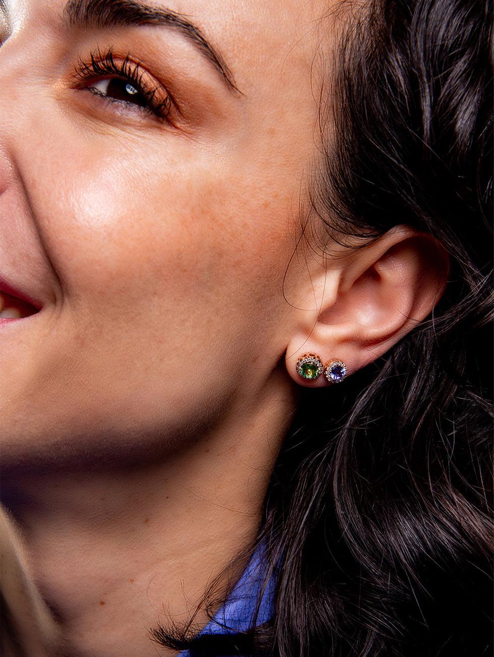 Selim Mouzannar Beirut Boucles D'oreillesTsavorites - Diamants