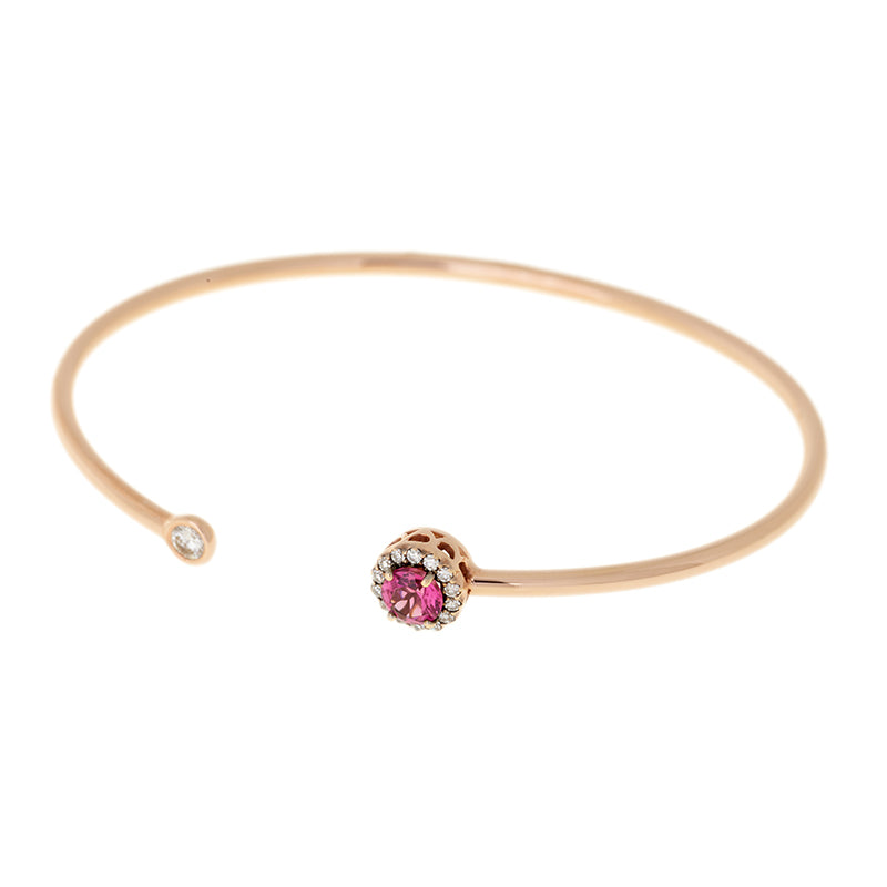 selim mouzannar Beirut BraceletTourmaline Rose - Diamants
