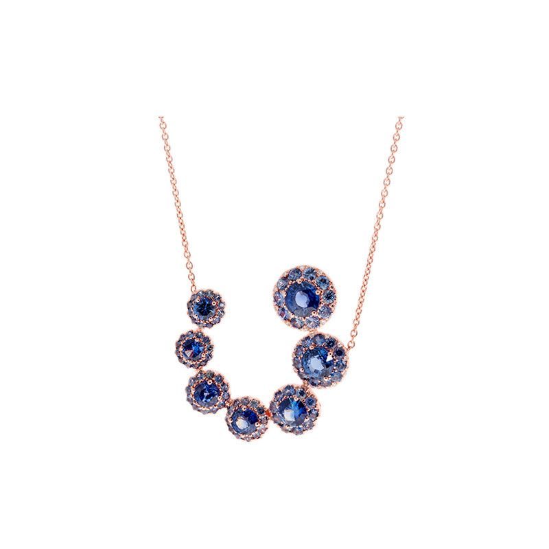 selim mouzannar Beirut Circle PendentifSaphirs bleus - Diamants