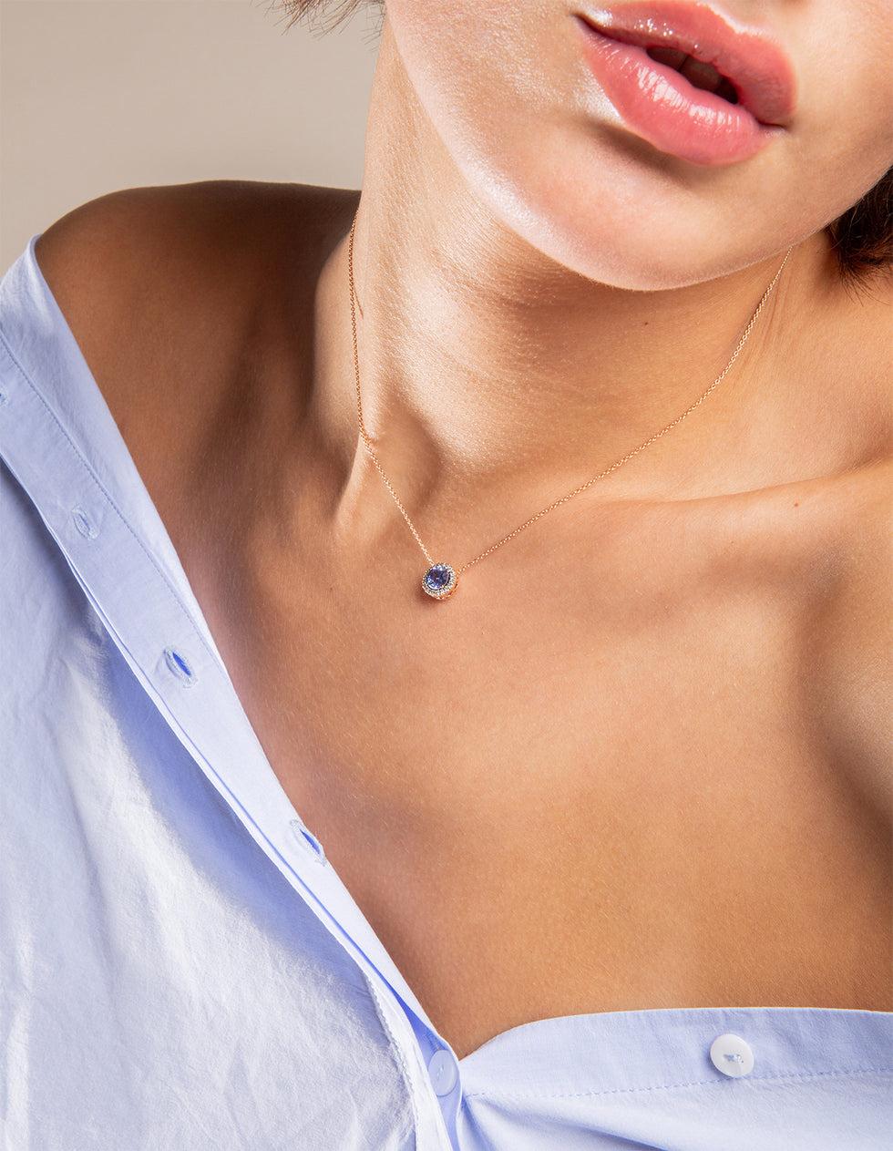 selim mouzannar Beirut PendentifSaphir bleu - Diamants