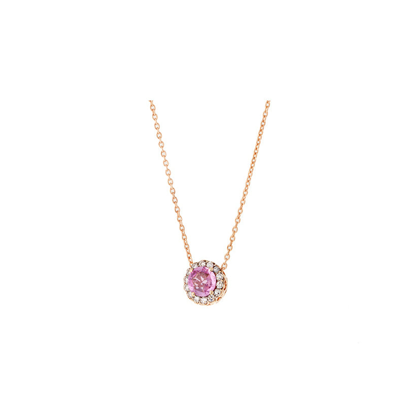 Selim Mouzannar Beirut PendentifSaphir Rose - Diamants