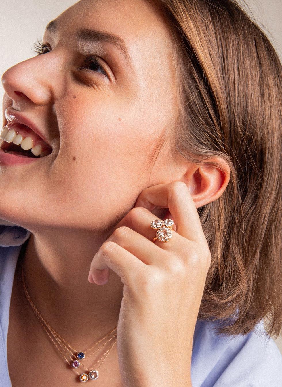 Selim Mouzannar Beirut PendentifSpessartine - Diamants