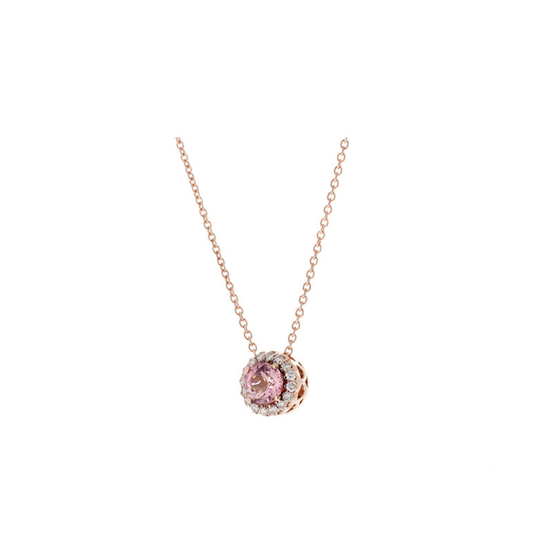 selim mouzannar Beirut PendentifTourmaline Rose Clair - Diamants
