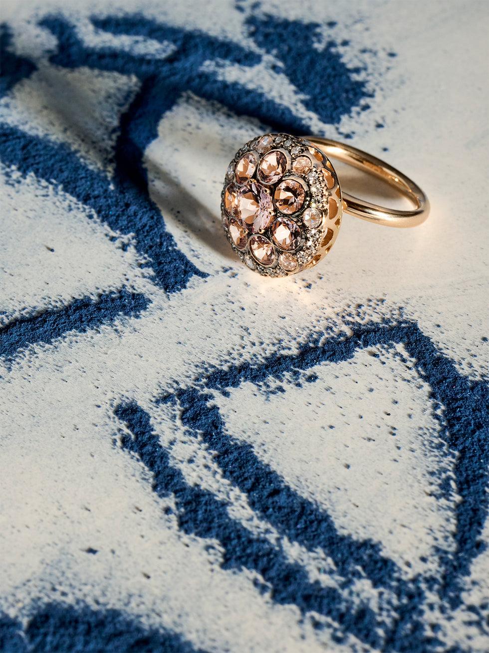 Selim Mouzannar Beirut Rosace BagueMorganites - Diamants