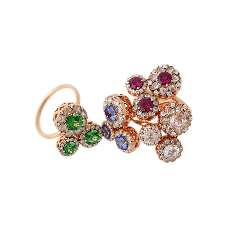 Selim Mouzannar Beirut Rosace BagueTsavorites - Diamants