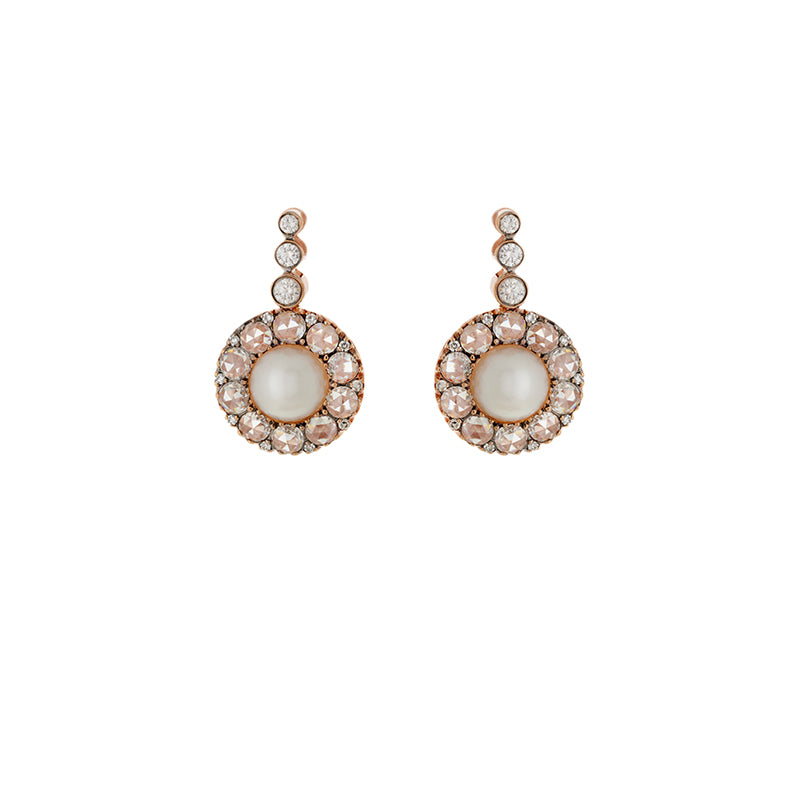 selim mouzannar Beirut Rosace Boucles d'oreilles- PerlesDiamants