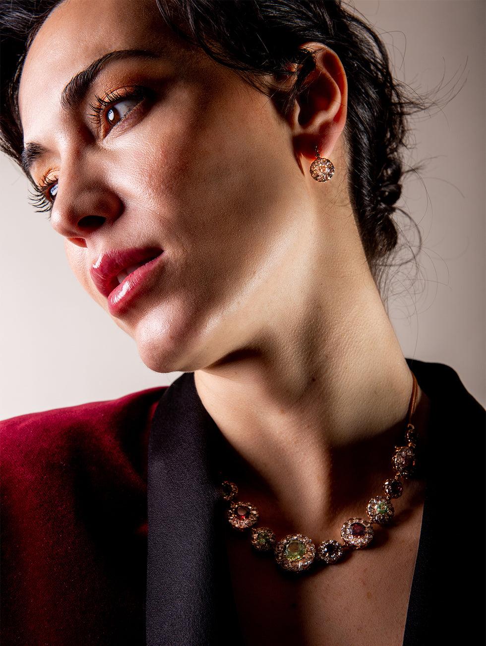 Selim Mouzannar Beirut Rosace Boucles D'OreillesDiamants