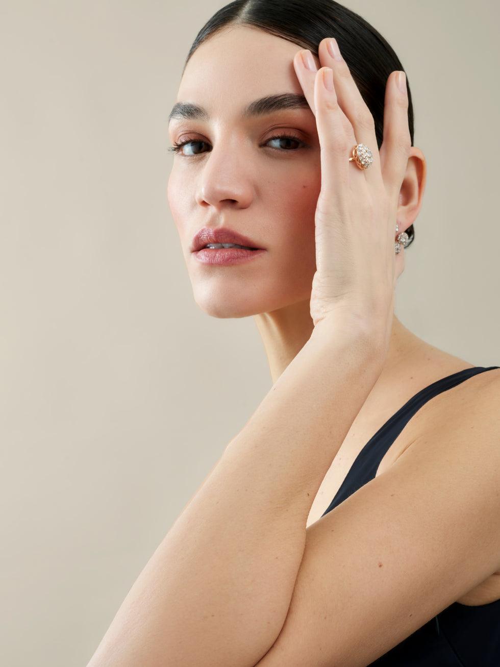 Selim Mouzannar Beirut Rosace Boucles D'oreillesDiamants