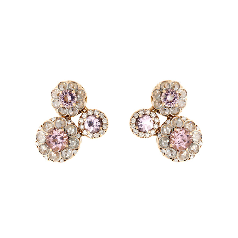 selim mouzannar Beirut Rosace Boucles d'oreillesMorganites - Diamants