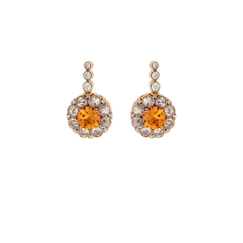 selim mouzannar Beirut Rosace Boucles d'oreillesSpessartites - Diamants