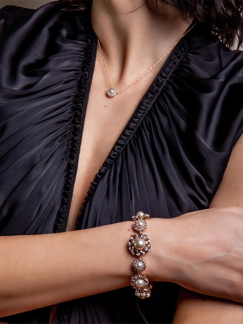 Selim Mouzannar Beirut Rosace BraceletPerles - Diamants