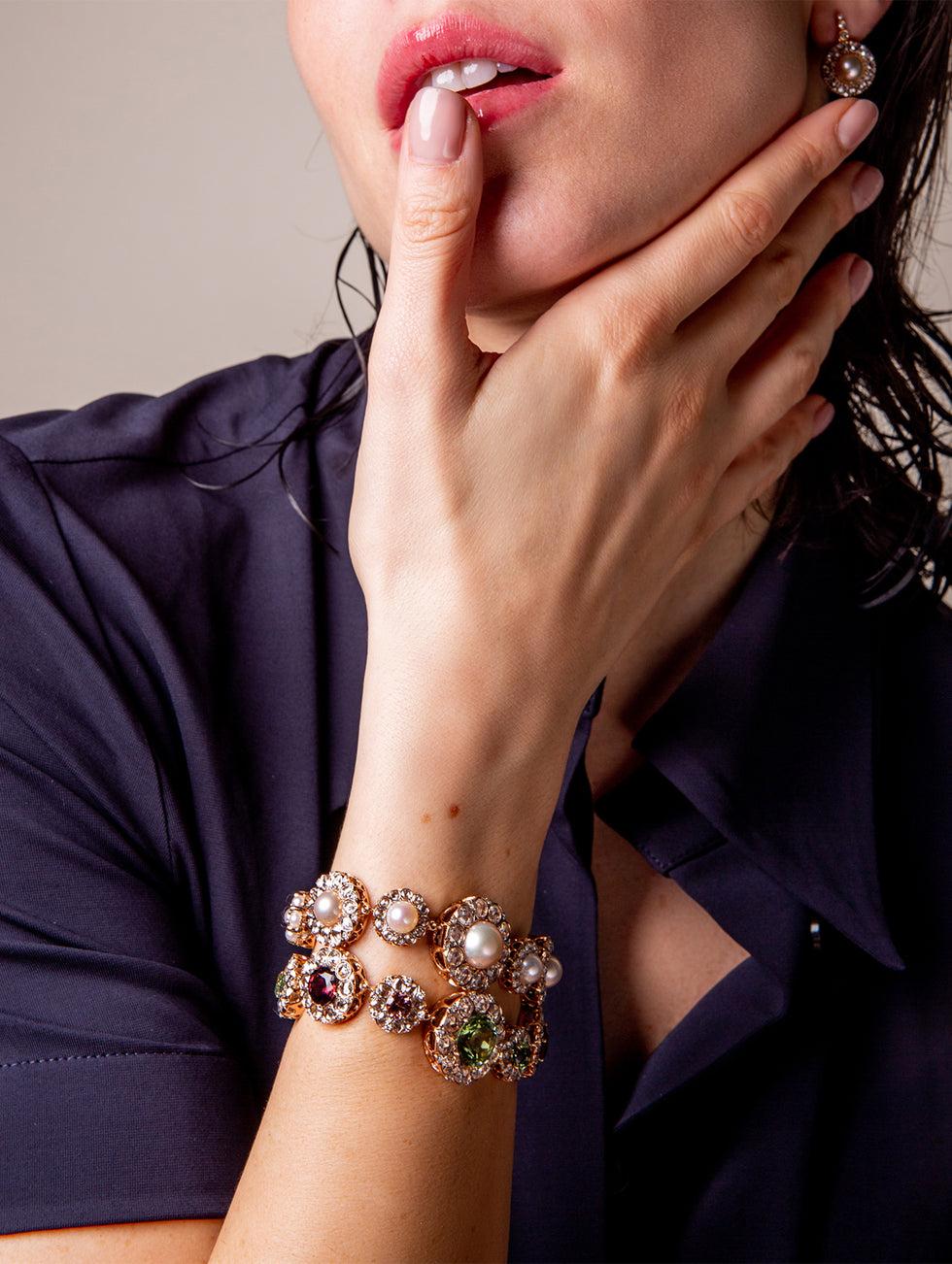 Selim Mouzannar Beirut Rosace BraceletPerles - Diamants