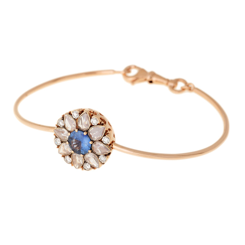 selim mouzannar Beirut Rosace BraceletSaphir Bleu - Diamants