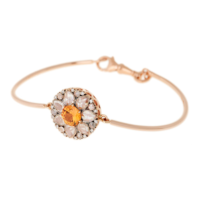 selim mouzannar Beirut Rosace BraceletSpessartite - Diamants