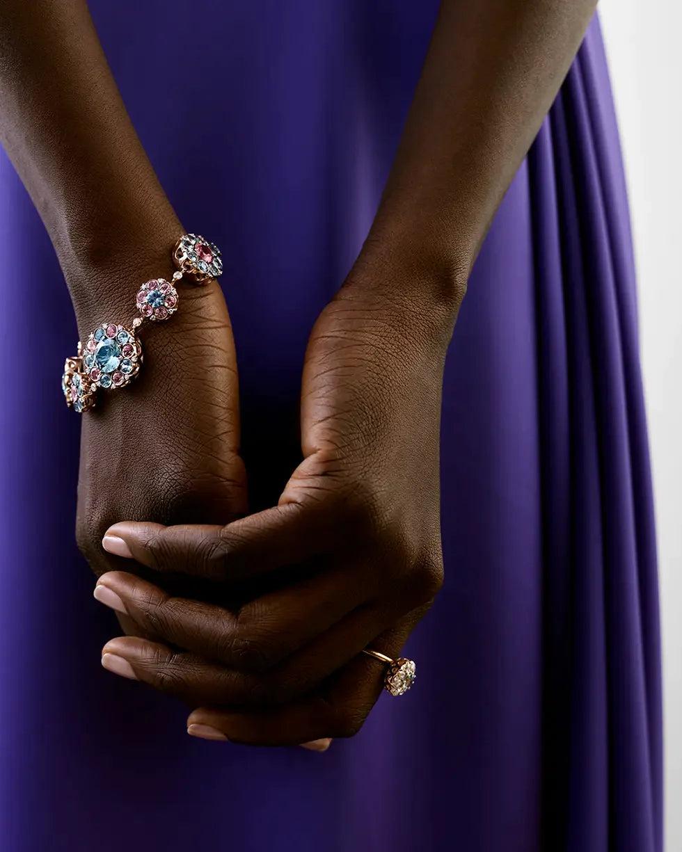 Selim Mouzannar Beirut Rosace CollierAigues-marines - Morganites - Tourmalines - Diamants