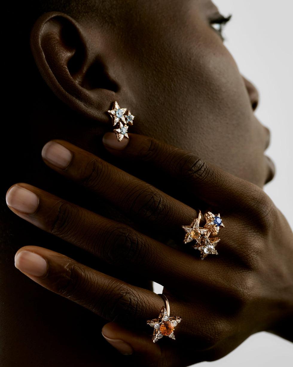 Selim Mouzannar Boucles D'oreilles IstanbulAigues-marines - Diamants