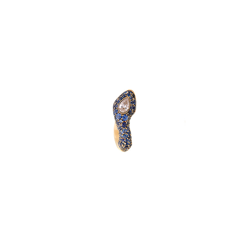Selim Mouzannar Boucles D'oreillesSaphirs Bleus - Diamants