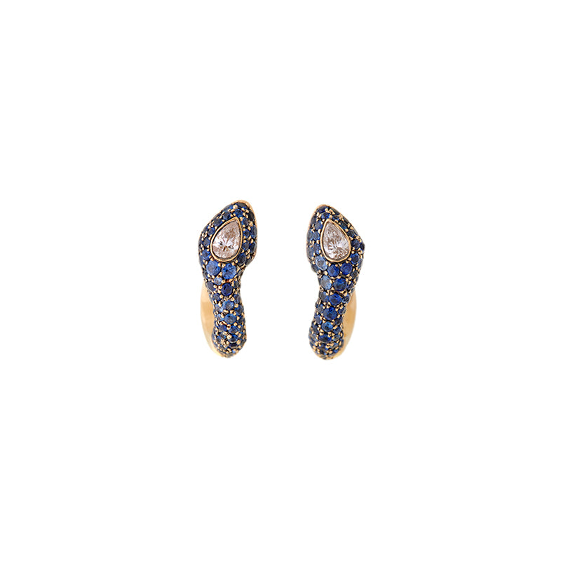 selim mouzannar Boucles D'oreillesSaphirs Bleus - Diamants