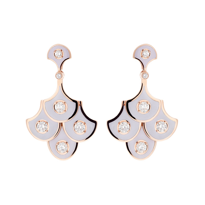 selim mouzannar Fish For Love Boucles d'oreilles LilasDiamants