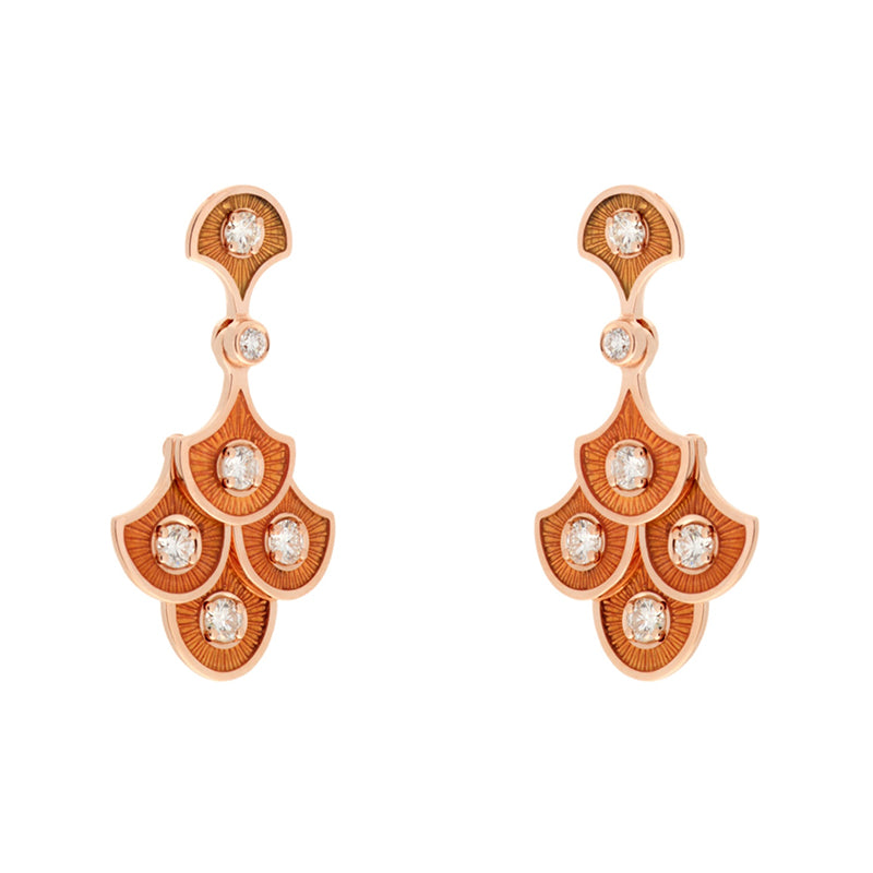 selim mouzannar Fish For Love Boucles d'oreilles OrangeDiamants