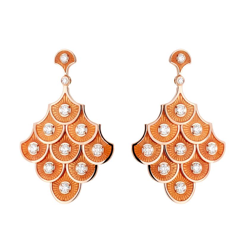 selim mouzannar Fish For Love Boucles d'oreilles OrangeDiamants