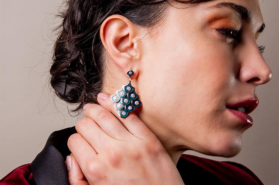 Selim Mouzannar Fish For Love Boucles D'oreilles PétroleDiamants