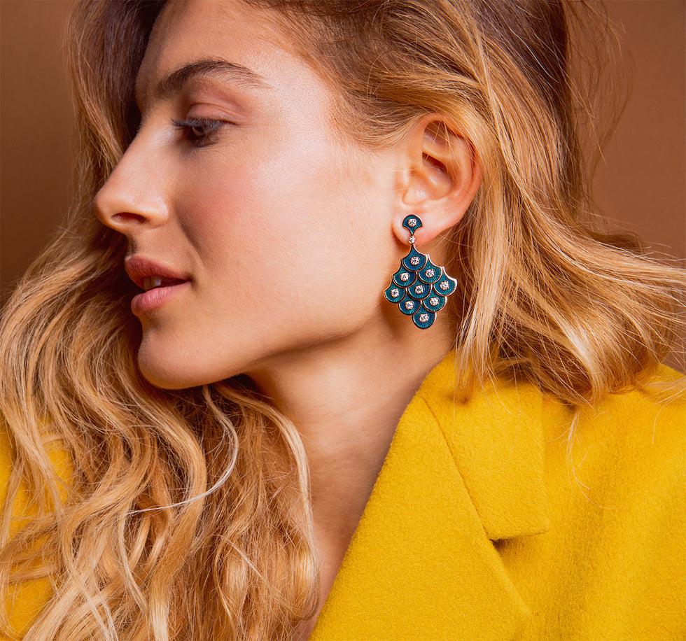 Selim Mouzannar Fish For Love Boucles D'oreilles PétroleDiamants