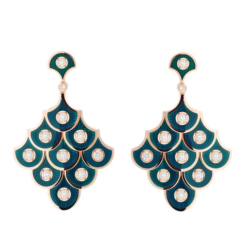 selim mouzannar Fish For Love Boucles d'oreilles PétroleDiamants