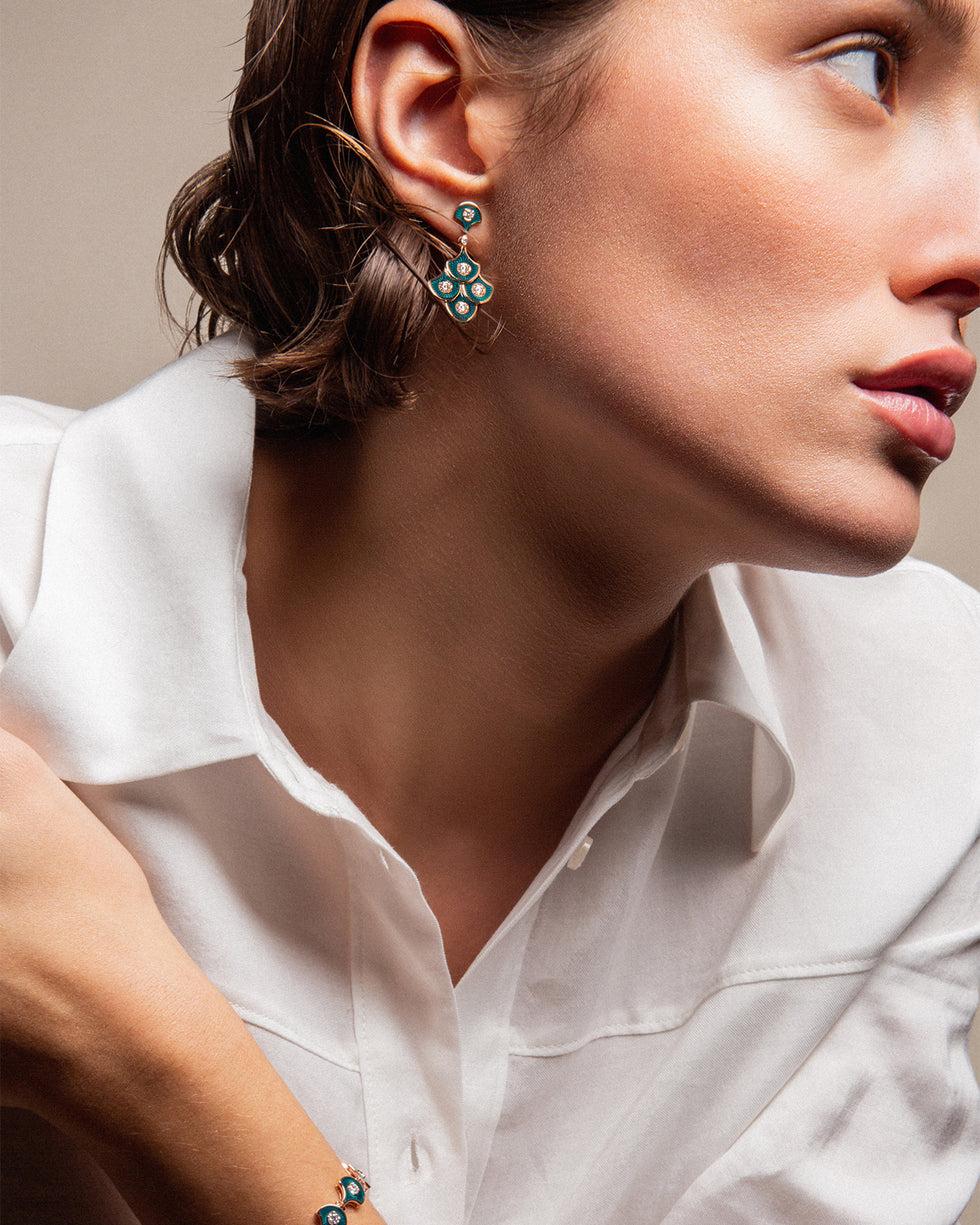 Selim Mouzannar Fish For Love Boucles D'oreilles PétrolesDiamants