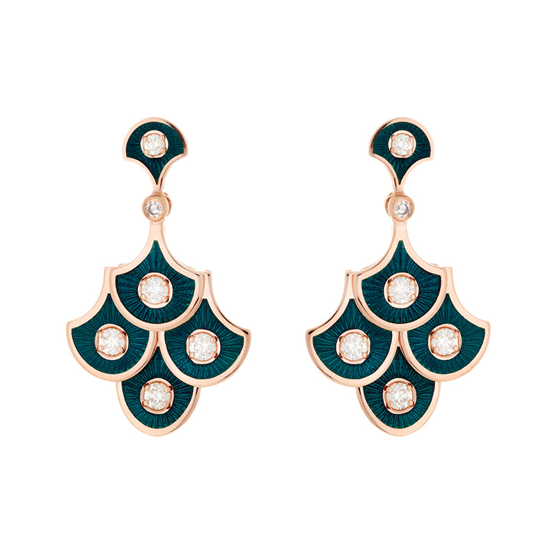 selim mouzannar Fish For Love Boucles d'oreilles PétrolesDiamants