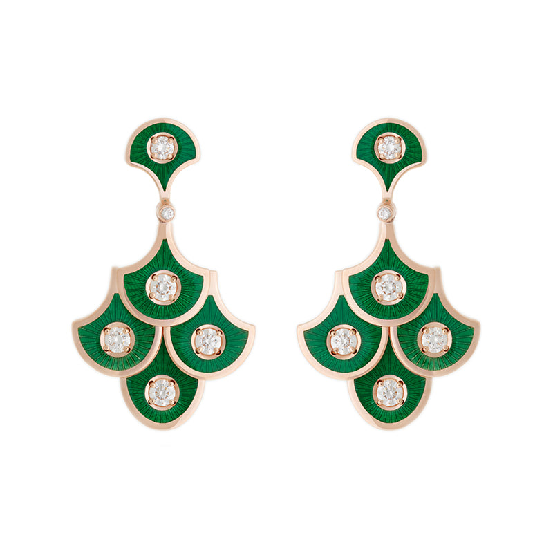 Selim Mouzannar Fish For Love Boucles D'oreilles VertesDiamants