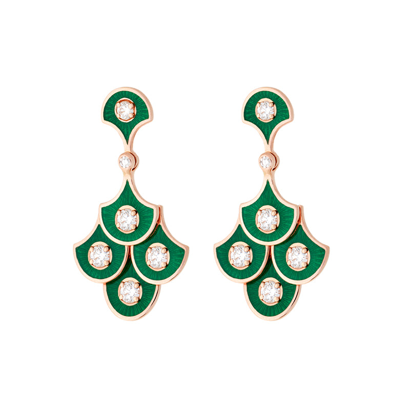 selim mouzannar Fish For Love Boucles d'oreilles VertesDiamants